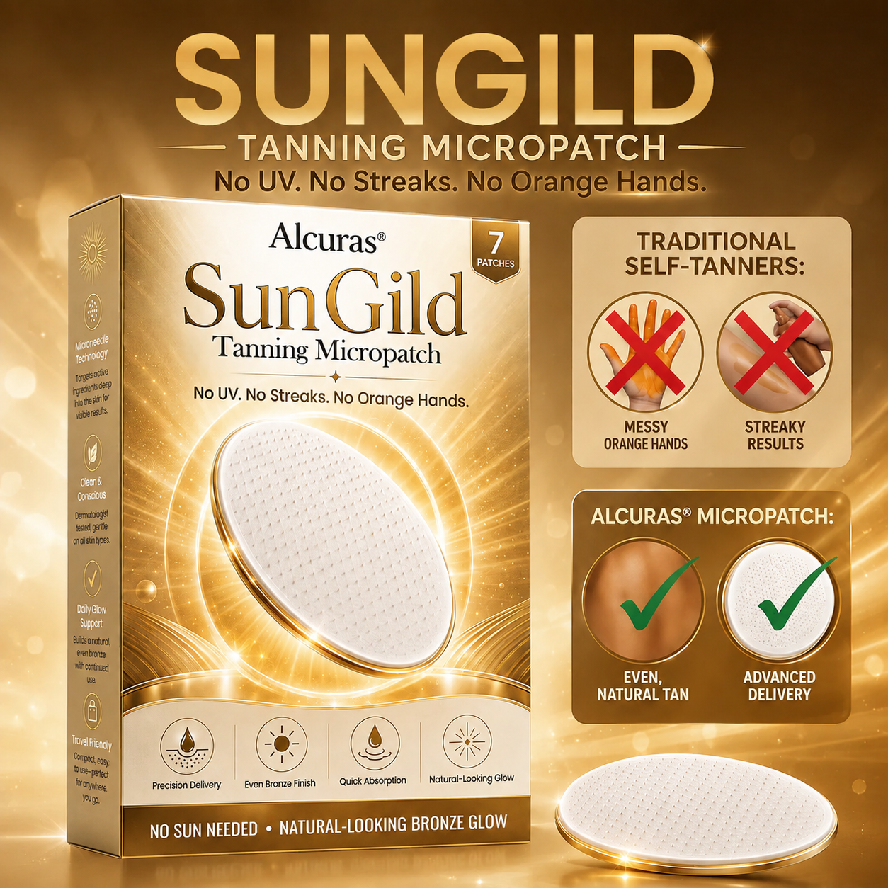 Alcuras® SunGild Glow Patch