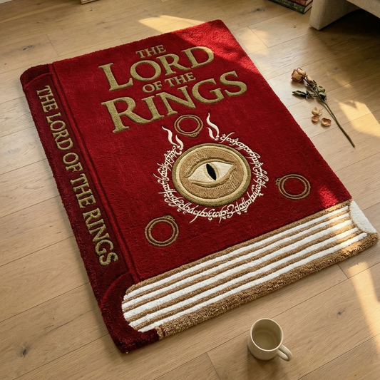 Alcuras® Handcrafted "Rings" Book Rug