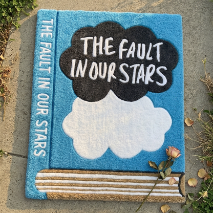 Alcuras® Handcrafted "Fault Stars" Book Rug