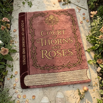 Alcuras® Handcrafted "Thorns & Roses" Book Rug