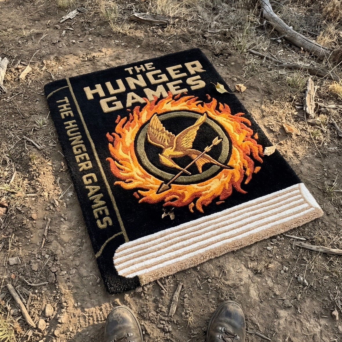 Alcuras® Handcrafted "Hunger" Book Rug